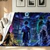 Bluelock Print Flannel Blanket High Quality Warm Comfortable Cover for All Seasons Perfect for Gifts Home Decor