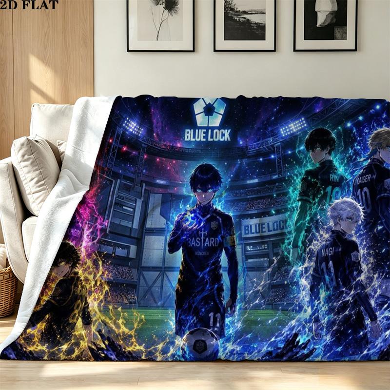 Bluelock Print Flannel Blanket High Quality Warm Comfortable Cover for All Seasons Perfect for Gifts Home Decor