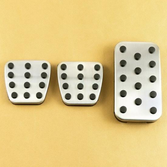 Clutch Brake Gas Pedal Pad Cover For Honda Accord Civic Manual Stainless Steel