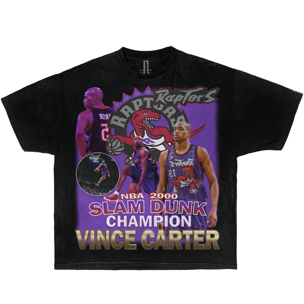 NBA 2000 Vince Carter Slam Dunk Champion Boxy Vintage Basketball Streetwear Y2K