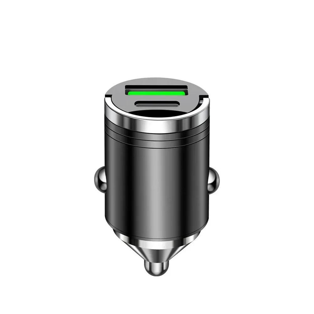 100W Car Charger Lighter PD Fast Charging For IPhone QC3.0 Mini USB Type C Mini Car Phone Charger For Samsung Huawei Xiaomi