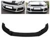 K SEEK DESIGN 3Sections Front Bumper Splitter Lip Replacement for MK6 R R20 20092013(Gloss Black )