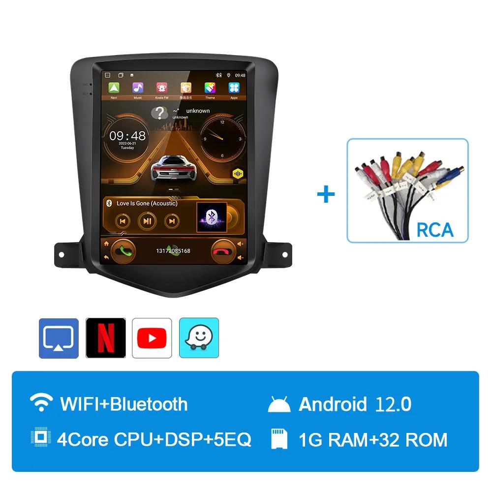 JIUYIN For Chevrolet Cruze 2008-2012 Carplay Android 12 Car Radio Multimedia Video Player Navigaion Head Unit Stereo 2Din Audio