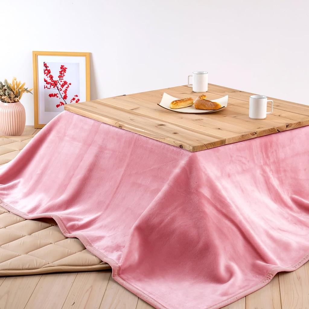 Kotatsu 190 X 240 Heat Made In Kotatsu Pink Standard Top Plate Blanket, Futon, Rectangle, Cm, Renessa, Retention, Washable, Japan, Futon, 2786, [22],