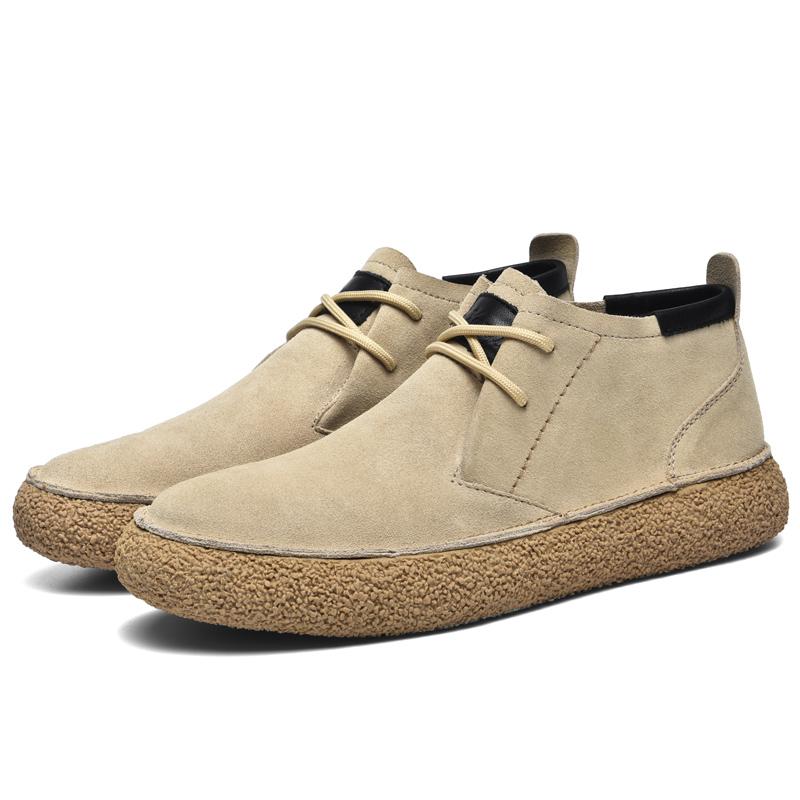 

Men s Casual Shoes with Solid Color Design Thick Soled Height Increasing Shoes Thick Soled Board Shoes, Essential for Commuting 37 бежевый