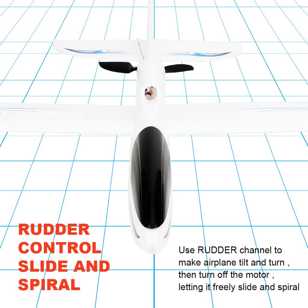 F959S 2.4G 3CH 6 Axle Gyroscope RC Airplane Fixed Wing Remote Control Aircraft(Blue )