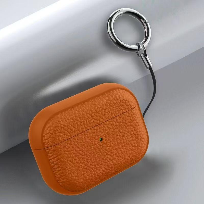 2025 New for AirPods 4 case Apple second-generation leather patterned Bluetooth earphone Accessories Cover For AirPods pro2 Case