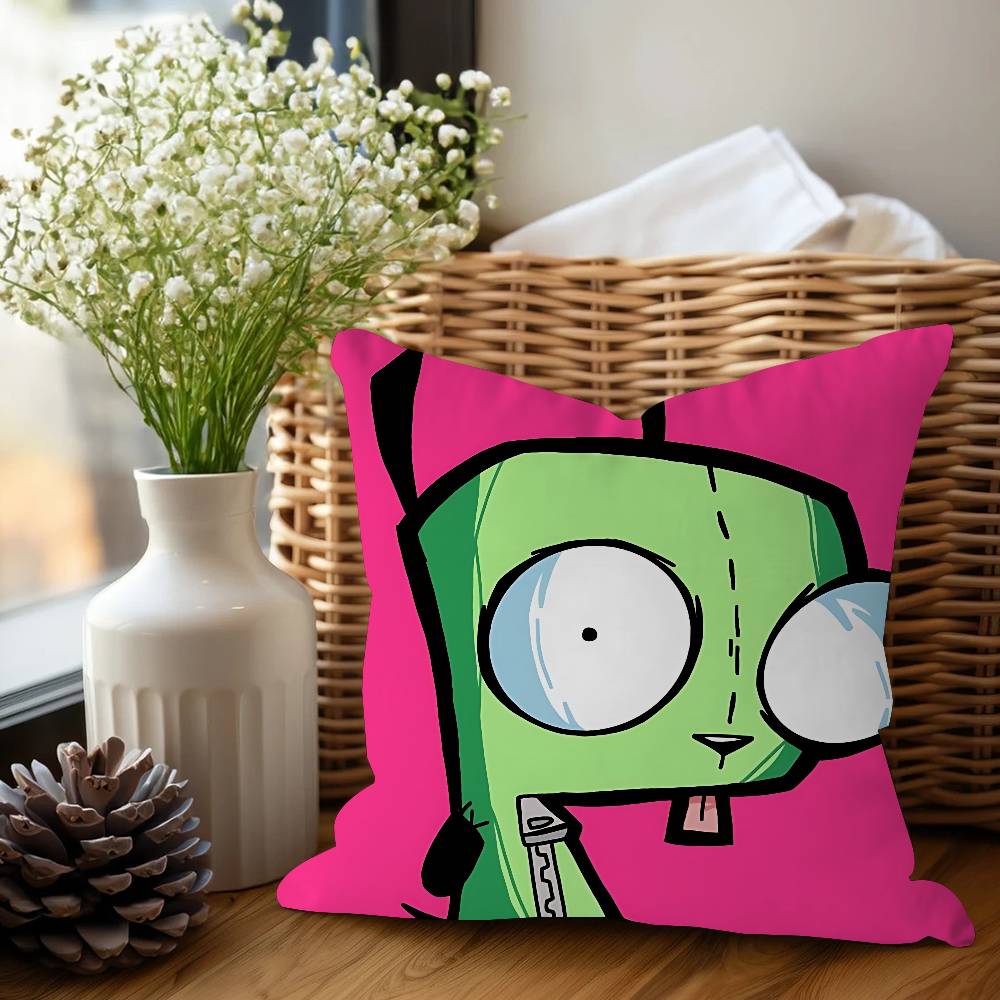 I-Invader Z-Zim Pillow Gift Home Office Decoration Bedroom Sofa Car Cushion Cover Case 45x45