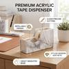 Acrylic Tape Roll Holder Heavy Duty Base Adhesive Tape Dispenser  For Office Desk