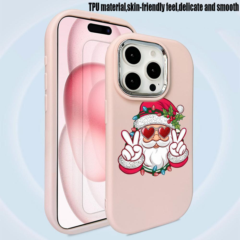 N98 La Mulți Ani Crăciun Fericit Huse pentru telefoane moi pentru iPhone 16 Pro Max Xiaomi 11 Lite Redmi 13C Note 11s Cadru placat Capac din spate pentru cameră