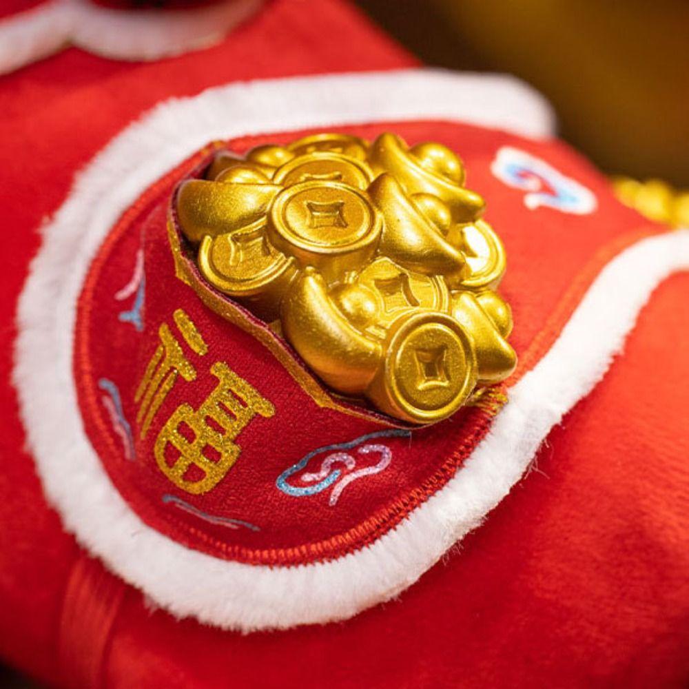 Soft Plush Horse Plush Doll Chinese Style Chinese Stuffed Horse Doll  Chinese New Year Gift