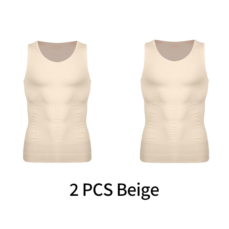 Men Compression Vest Sleeveless Shapewear Slimming Body Shaper Shirt Gym Workout Corset Tummy Control Tank Top Abs Abdomen