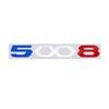 For Peugeot 5008 GT Car 3D Metal Letters Logo Badge Decals Sticker Car Auto Rear Trunk Alphabet Emblem Styling Stickers R6