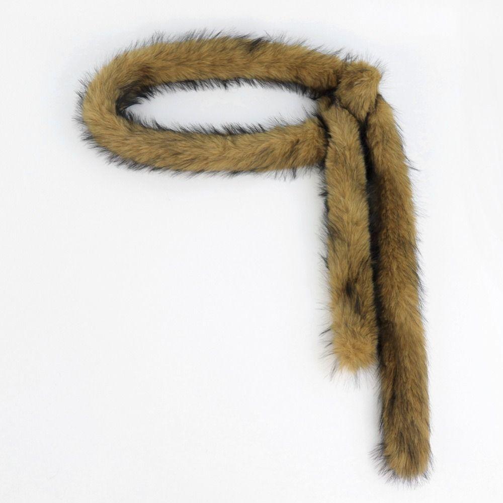 Superweicher Plüschgürtel Weiche Plüsch-Taillenkette Harajuku Punk Fellgürtel Street Dance Accessoire