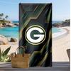 Asciugamano da Spiaggia Stampa Green Bay Packers Morbido Portatile Asciugatura Rapida?Asciugamano Asciutto Per Piscina Vacanza Estiva Sport all'Aperto