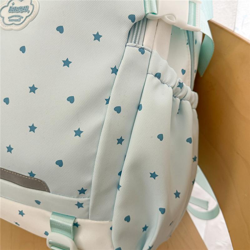 Star Backpack Middle School Students' Lightweight Schoolbag Women's Large Capacity Backpack