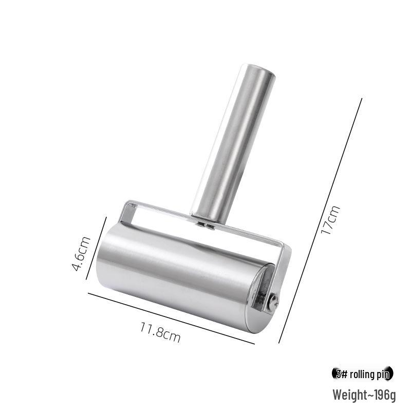 Dual-Head Stainless Steel T-Shaped Non-Stick Rolling Pin for Dough and Dumplings