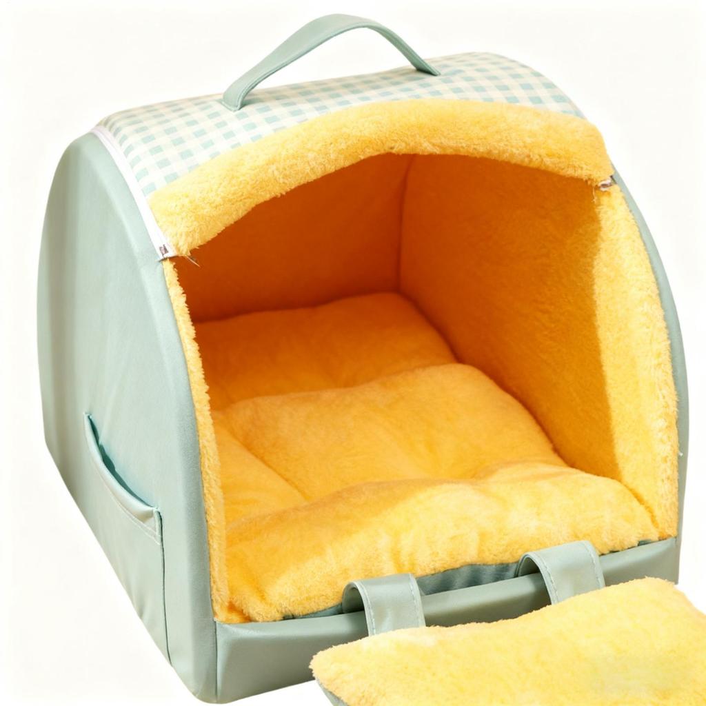 Cat Cave Comfortable Semi Enclosed Windproof House Nest Indoor Cat House For Outdoor Winter Sleeping Outside Home Travel Bedroom
