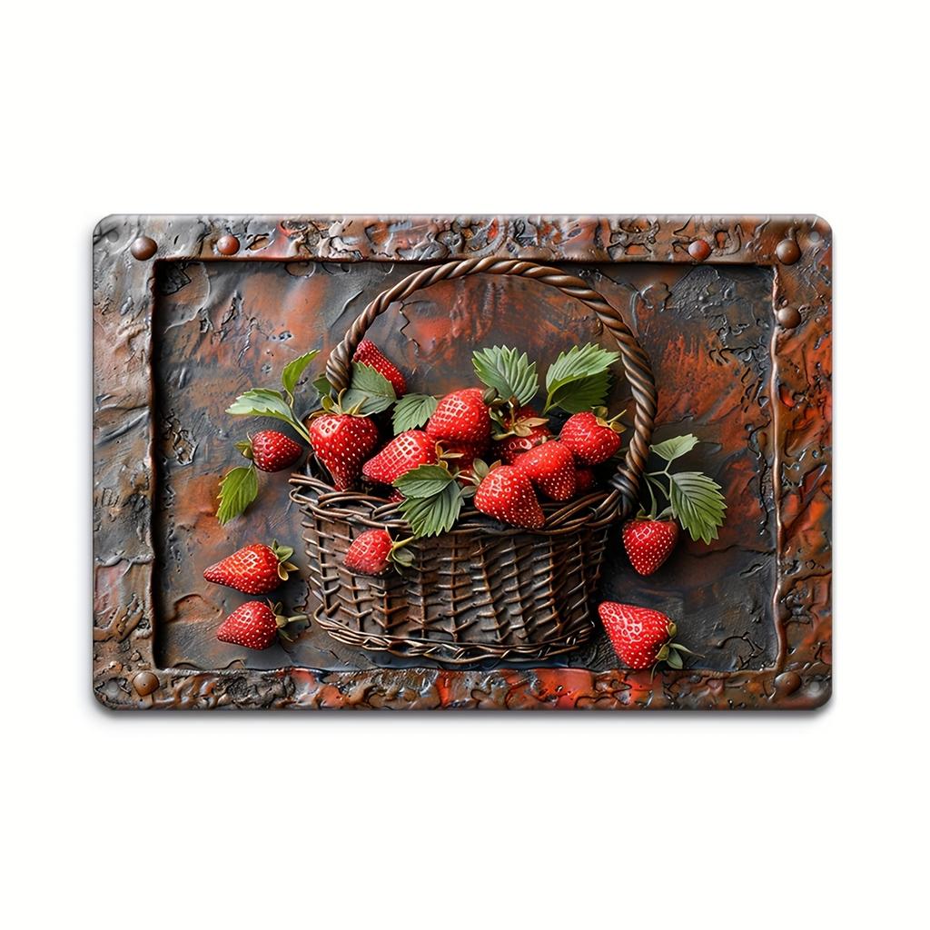 Vintage 3D Vegetables and Fruits Metal Tin Sign Plaque Decorative Plates for Farm Club Man Cave Bar Home Hotel Cafe Wall Decor