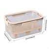 Camping Food Storage Box for Fruits with Handle Clear Container Outdoor Use