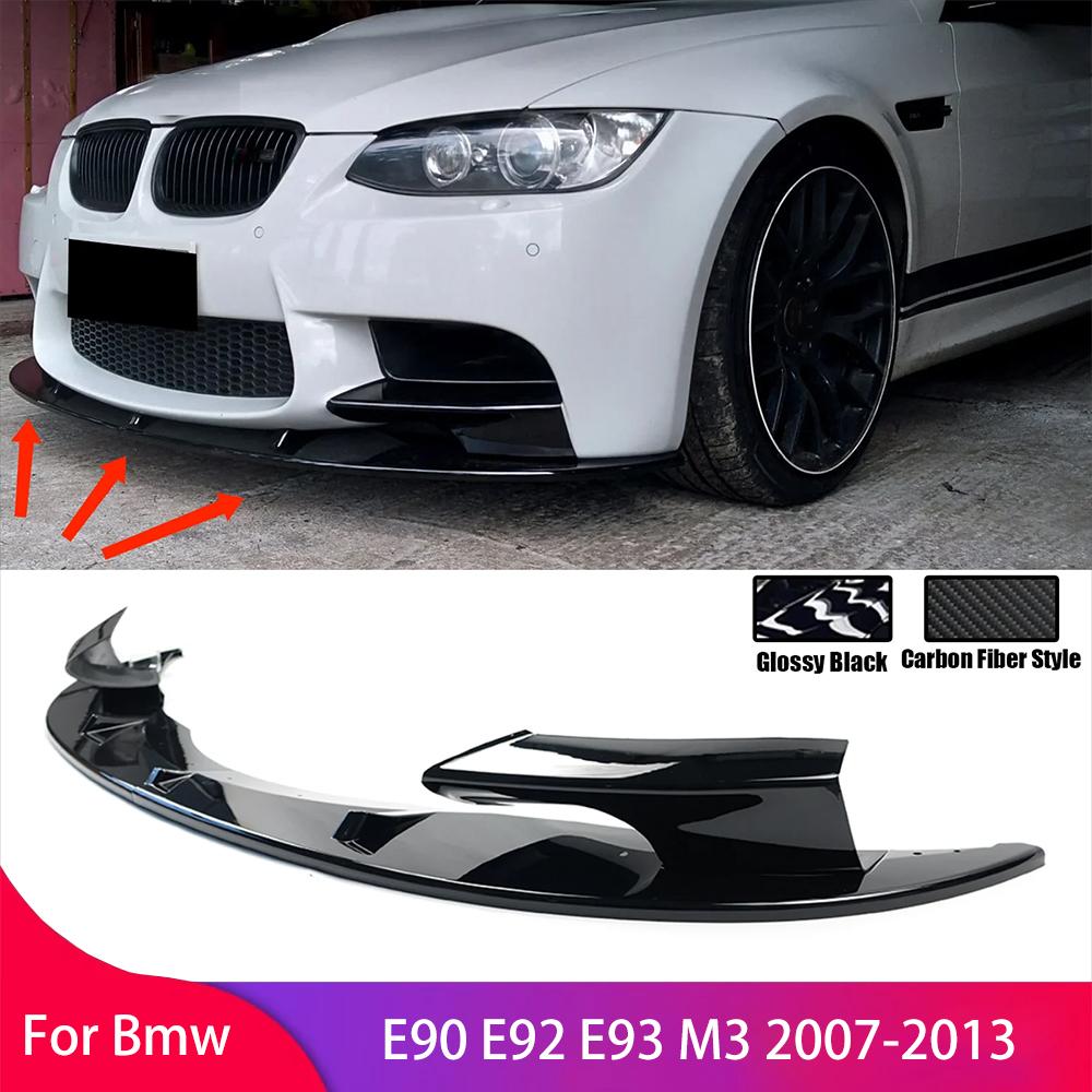 Front Bumper Lip Splitter Spoiler Diffuser Guard Protector for BMW E90 E92 E93 M3 2007-2013 Front Lip Surround Front Shovel Kit
