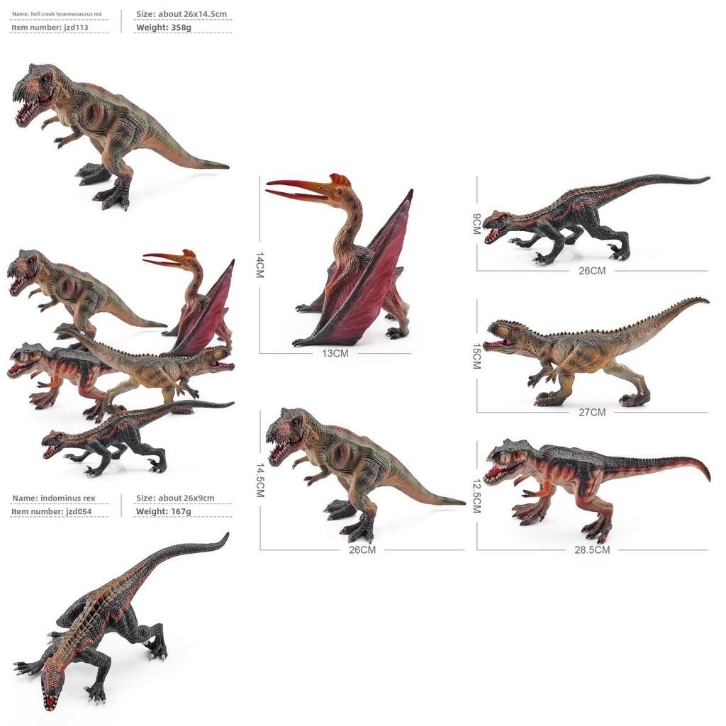Jurassic Dinosaurier Velociraptor Tyrannosaurus Modell PVC Figur Für Kinder Und Sammler