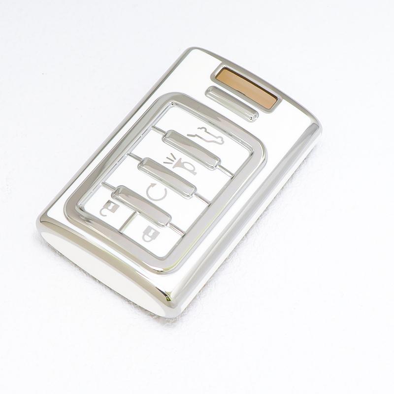 Auto Keyless Accessaries For Cadillac Srx Cts Xls Dts Ats Xts Escalade Chevrolet C7 Corvette 5 Buttons Tpu Car Key Case Cover