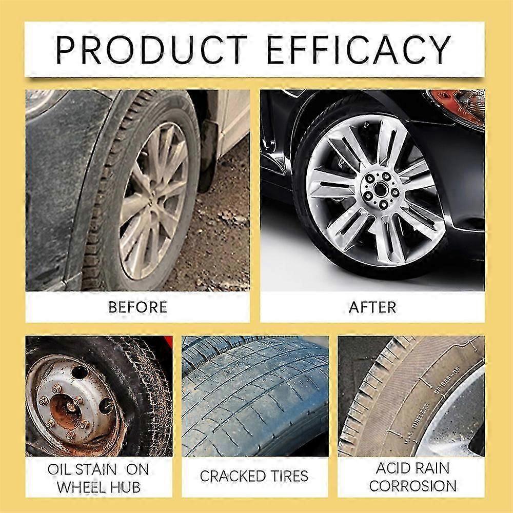 Tire Shine Coating Tyre Gloss Hydrophobic Sealant Wax Long Lasting
