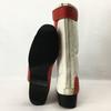 PLICANA Stivali da Moto Retro Vintage da Guida Touring Bianco×Rosso taglia 22.5-23.0(USATO)