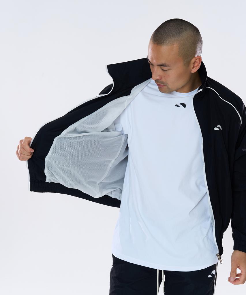 Turtleback Classic Nylon Track Jacket (Black)