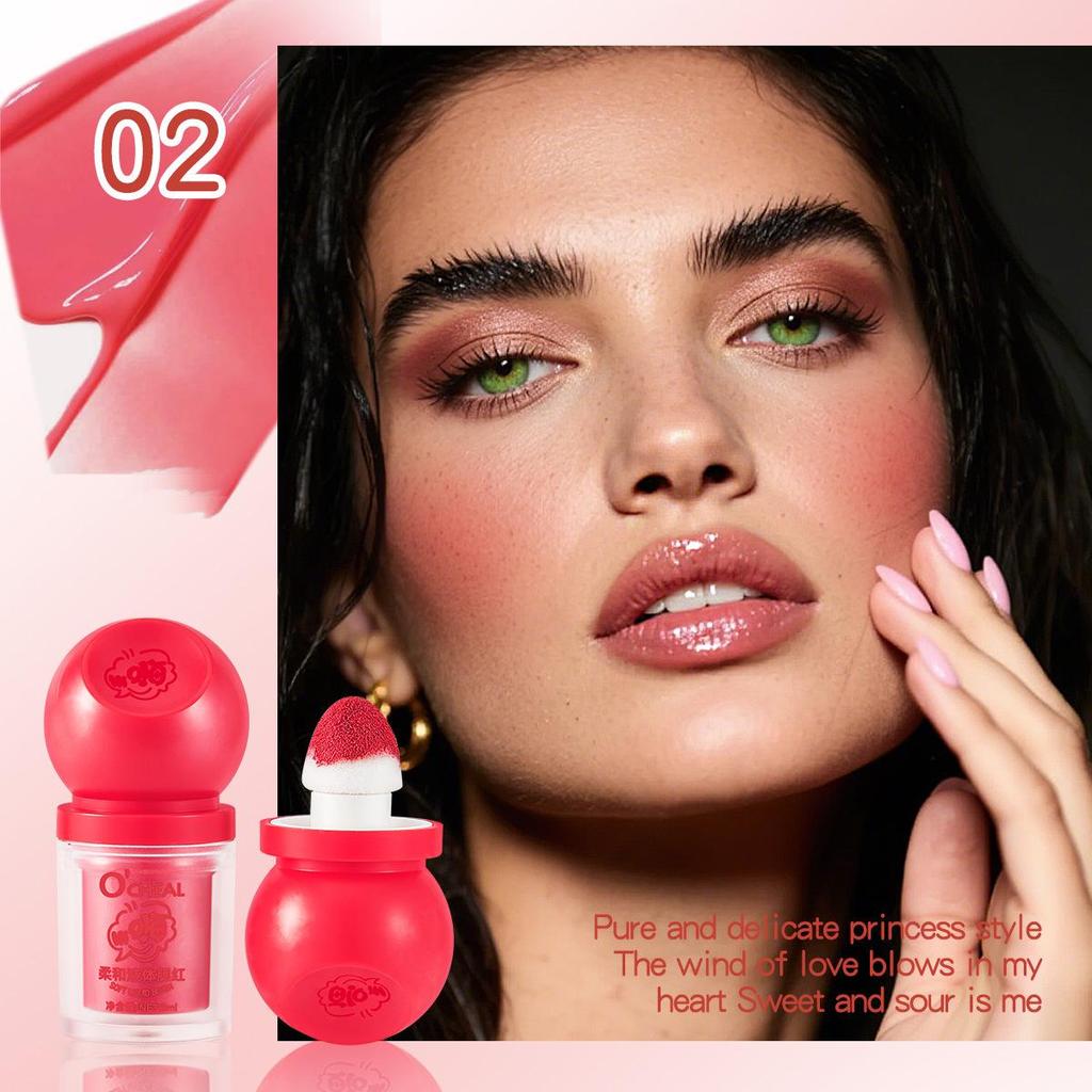 OCHEAL Liquid Matte Blush Stick - Highly Pigmented Cream Rouge for Contour and Blush