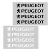 4Pcs Car Door Handle Sticker Tire Rear View Mirror Decoration Sticker For Peugeot 2008 5008 307 308 3008 206 207 208 107 106 205
