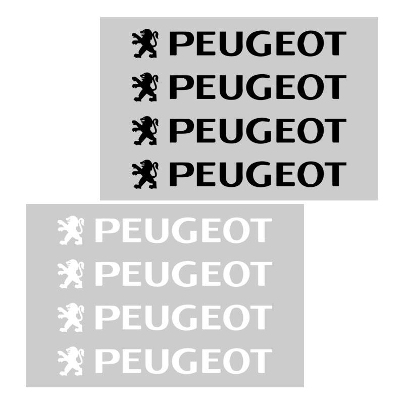 4Pcs Car Door Handle Sticker Tire Rear View Mirror Decoration Sticker For Peugeot 2008 5008 307 308 3008 206 207 208 107 106 205