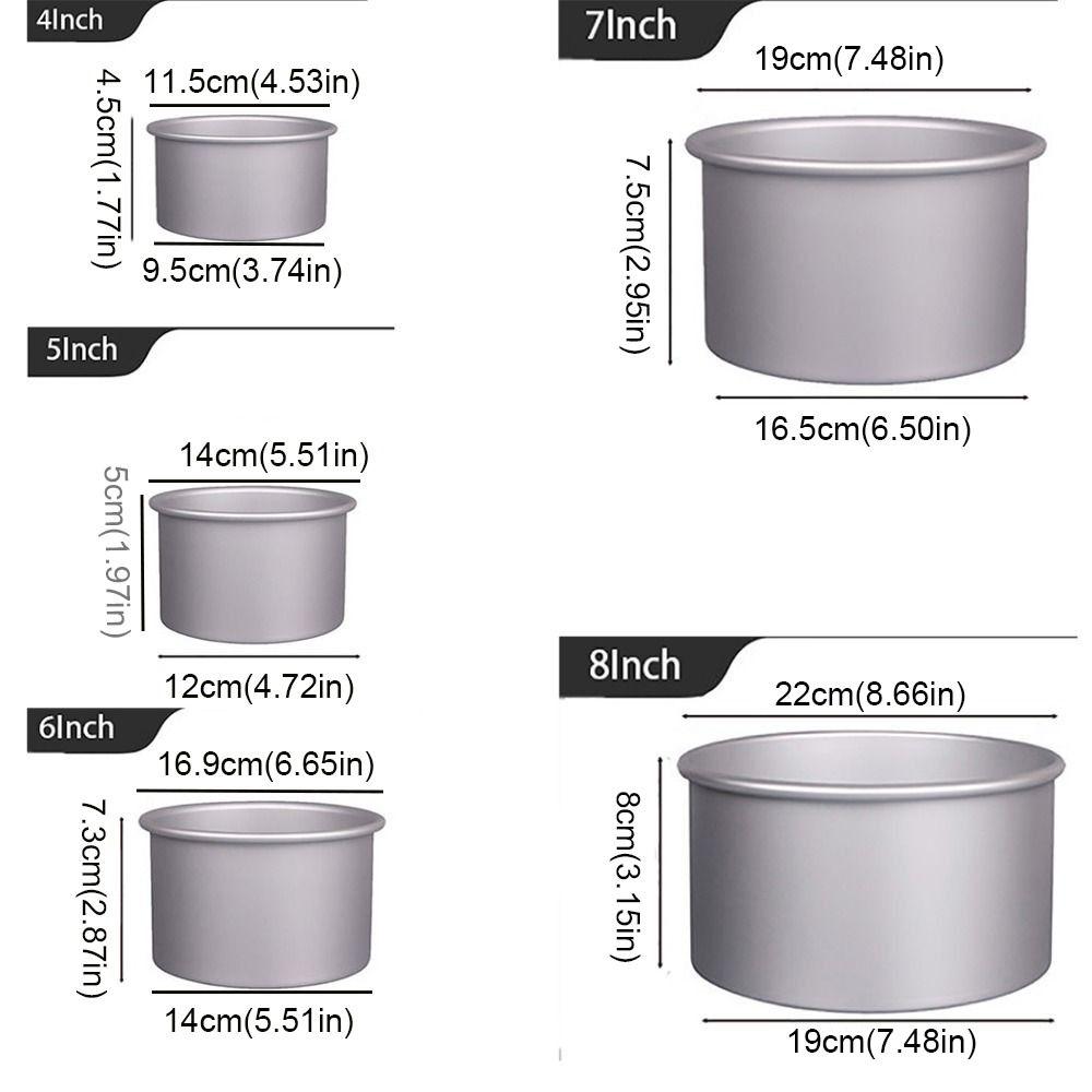 Bottom Removable Aluminum for Cheesecake Bread Pizza Baking Tray Cake Mold Fondant Mold Chiffon Pan