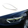 For VW Passat B8 Variant Alltrack 2015 2016 2017 2018    Car Front Head Light Lamp Eyebrow Frame Stick Trim Cover