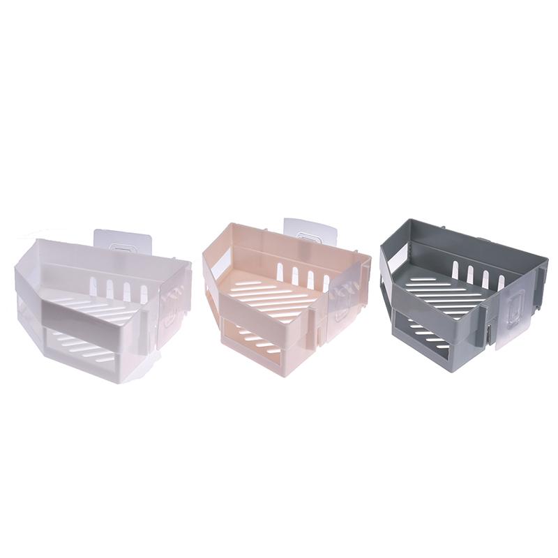 Triangular Shower Caddy Shelf Bathroom Corner Bath Rack Storage Holder Organizer