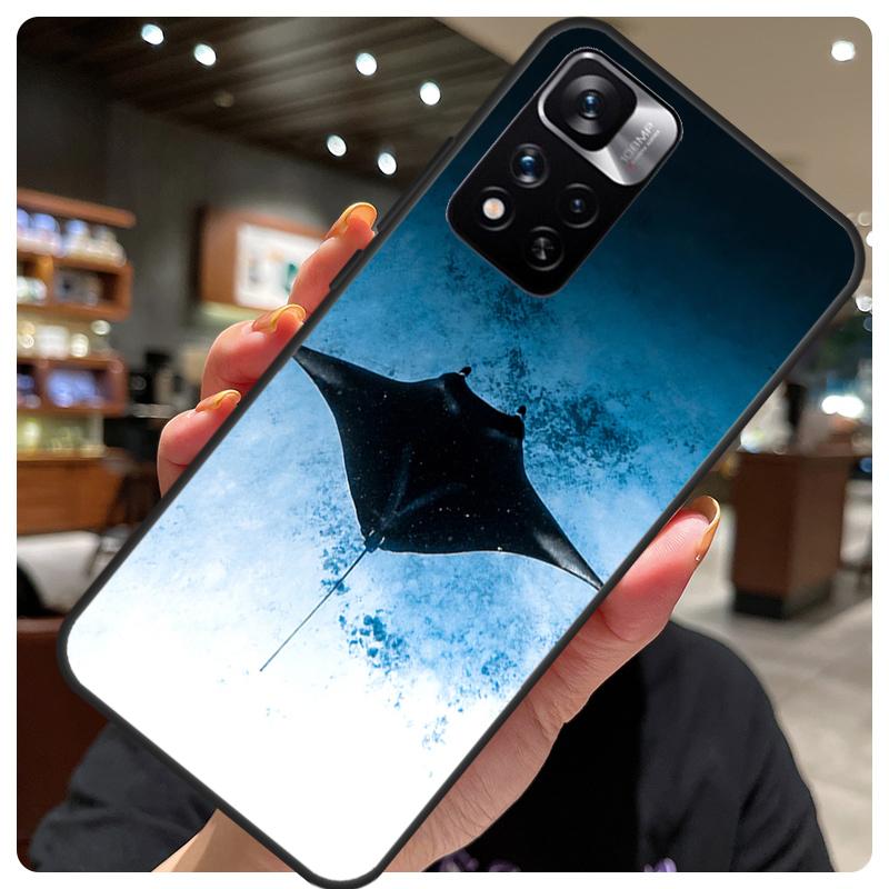Animal Manta Ray Phone Case For Xiaomi Redmi Note 12 11 8 9 10 Pro 9S 10S 11S 12S Redmi 9 10 12 C 10A Cover