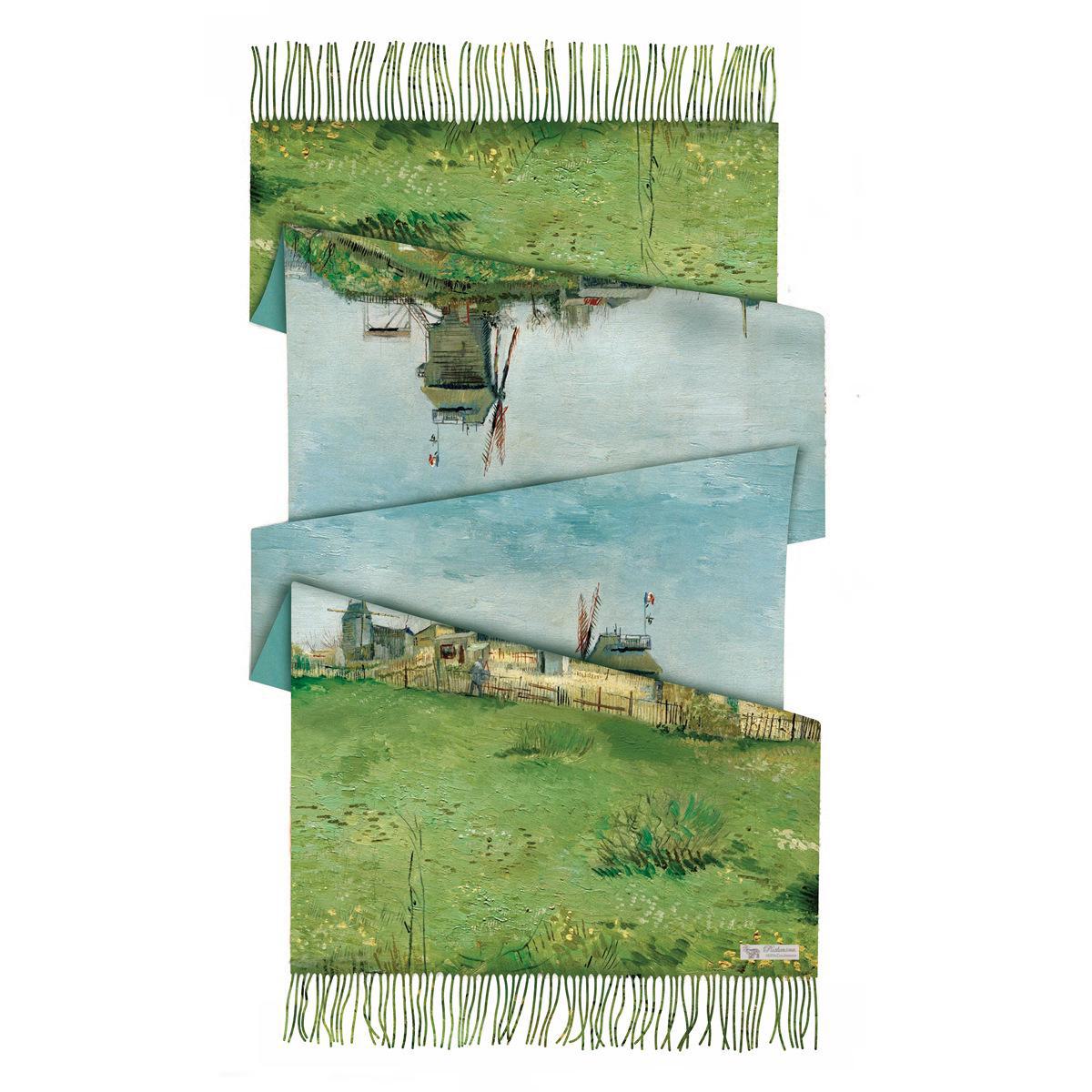 

Ван Гог Звездная ночь Женский зимний длинный шарф-шаль, похожий на кашемир 200 cm