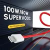 Cablu de încărcare rapid Supervooc PD 65W pentru Oneplus Ace 12 11 10T 9 8T 7T Pro Cablu USB C la tip C Cablu Warp Dash Charge 6T 5T Fir de date