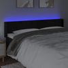 Vidaxl Bed Headboard with LED, Black, 163X16X78/88 Cm, Velvet