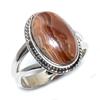 Natural Honey Rhodochrosite Gemstone 925 Sterling Silver Jewelry Ring S.7.5 U9n35