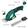 2 In 1 7.2V Electric Trimmer Grass Shears Lithium-ion Household Cordless Hedge Trimmer Rechargeable Weeding Shear