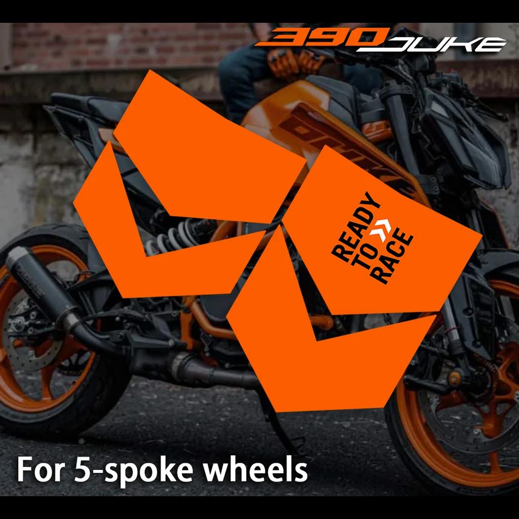 AnoleSti Motorcycle Wheel Sticker Hub Decals Rim Stripe Tape For KTM Super Duke 1290 Duke 890 790 690 390 Racing Ready To Race