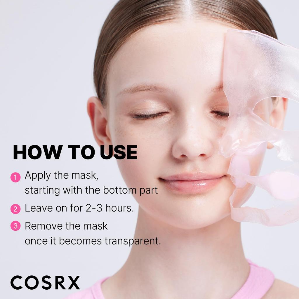 COSRX The Peptide Collagen Hydrogel Improving and Collagen Gel COSRX Korean Cosmetics Mask, 3-Pack, Elasticity, Glow, Moisturizing, Lifting, Mask,