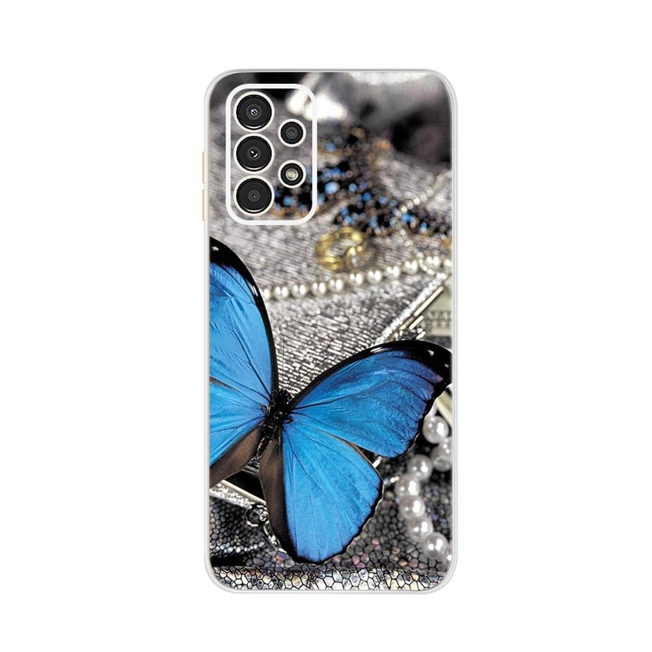 For Samsung Galaxy A13 4G Case Cute Cat Buttefly Soft Silicone Slim Fundas Phone Back Case For Samsung A13 A 13 GalaxyA13 Bumper