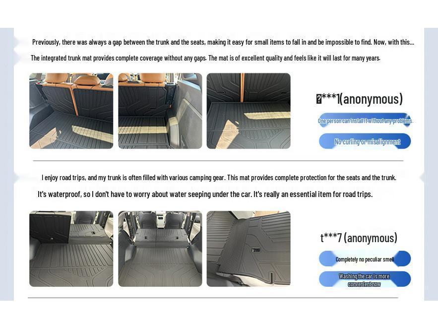 Tiguan L/PRO TPE25 Trunk Mat Car Interior Accessory