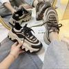 Fried Street Dad Shoes Women's Feet Small 2025 Autumn New Lazy Platform Muffin Casual Sneakers