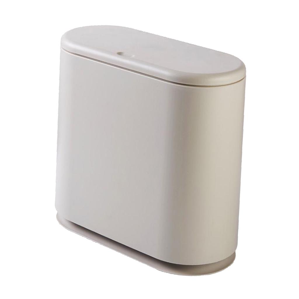 Mini Waste Bin Garbage Basket for Home Table Office Trash Can Container 4 Colors PICK - Grey