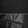 Solid Color Men Coat Spring Fall Stand Collar Mid-aged Father Jacket Long Cardigan Sleeve Smooth Zipper Closure Warm Business Style Pockets Winter