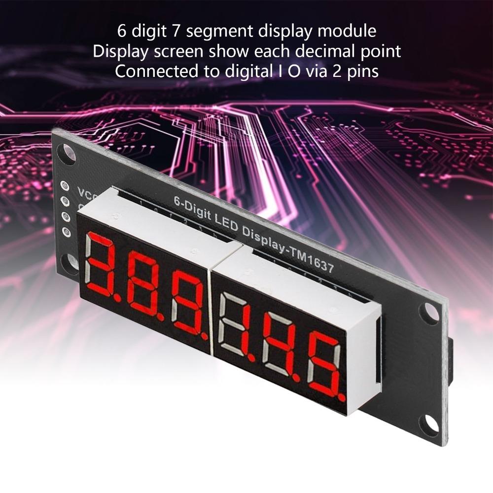 TM1637 Driver IC LED Digital Tube 2 Pin IO Digital Optoelectronic Module DIY Electronics